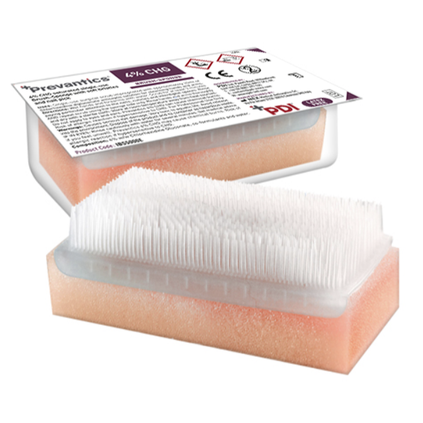 4% CHG Brush-Sponge tower with nail pick